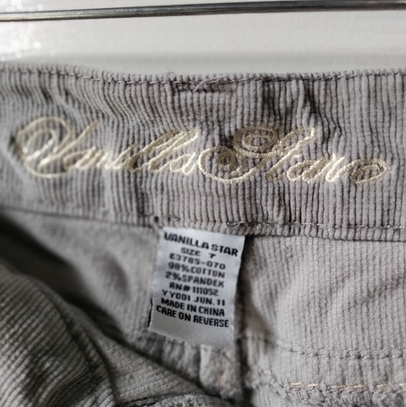 VanillaStar grey corduroy juniors shorts size 7 - Picture 5 of 5